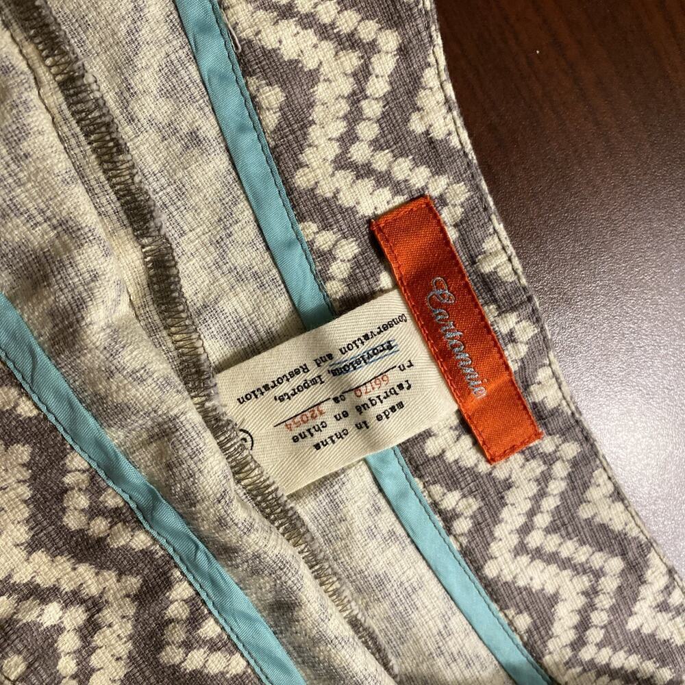 CARTONNIER Anthropologie NEW W/O Tags Gray/Ivory High Rise Shorts Sz 6 Womens - Picture 5 of 14